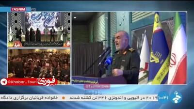 ببینید| سلامی: در میانه جنگیم اما هراسی نداریم