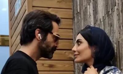 فیلم حرکات عجیب و منشوری رضا اخلاقی راد با صحرا اسدالهی در مراسم اکران «پاکول»