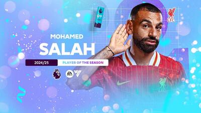 محمد صلاح، برترین بازیکن پریمیرلیگ در فصل ۲۵-۲۰۲۴