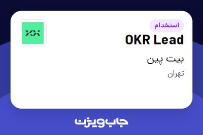 استخدام OKR Lead در بیت پین