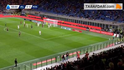 گل متئو گابیا به مونتزا (میلان 1-0 مونتزا) - پارس فوتبال