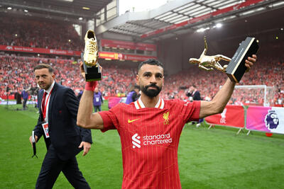 محمد صلاح آقای گل و بهترین گل‌ساز فصل ۲۵-۲۰۲۴ لیگ برتر انگلیس شد - پارس فوتبال