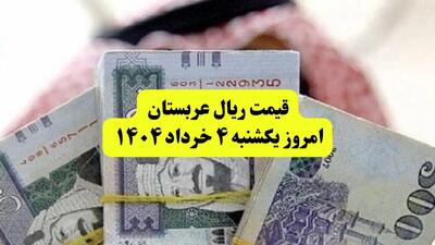 آخرین قیمت ریال عربستان امروز ۴ خرداد ۱۴۰۴ | قیمت ریال عربستان برای زائران چند؟ | قیمت ریال عربستان