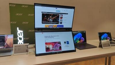 Acer با نمایشگرهای پرتابل چندپنله و OLED نسل بعدی مانیتورها را معرفی کرد