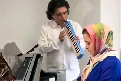 آواز احساسی؛ مهراوه شریفی نیا تو خونش آهنگ هرکی یارش خوشگله مینوازه رنگی رنگی پوشیده