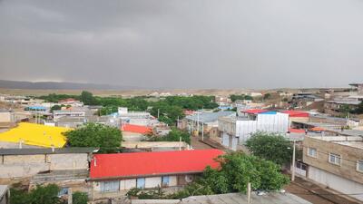 بارش باران در روستای گردشگری توآباد به وقت بهار + فیلم و عکس