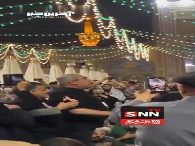 مداحی مجید شهریاری بازیگر سینما در حرم امام رضا(ع)