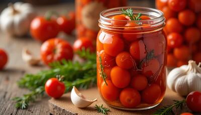 مراحل تهیه شور گوجه گیلاسی خانگی