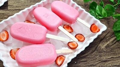 طرز تهیه بستنی ژله ای رنگی و خوشمزه بدون بستنی ساز