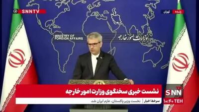 ببینید| بقایی: دولت فرانسه هرچه سریعتر تمهیدات لازم برای آزادی خانم اسفندیاری را اتخاذ کند