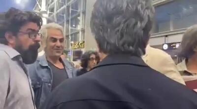 استقبال سینماگران از جعفر پناهی در فرودگاه/فیلم