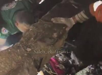 فیلم/ نجات معجزه‌آسای دختربچه فلسطینی از دل آتش