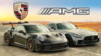 درگ پورشه 911 GT3 RS و مرسدس AMG GT R، کدام آلمانی سریع‌تر است؟ | مجله پدال