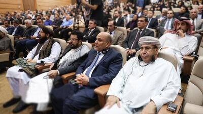 حضور مقامات طالبان در یادبود شهید امیرعبداللهیان