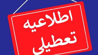 تعطیلی مدارس و ادارات زرند