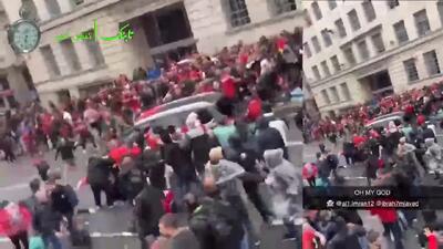لحظه حمله مرگبار خودرو به هواداران لیورپول +فیلم