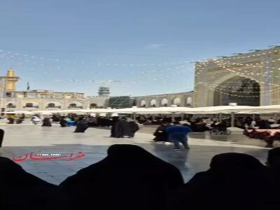 حال و هوای حرم رضوی در صبح شهادت جوادالائمه(ع)