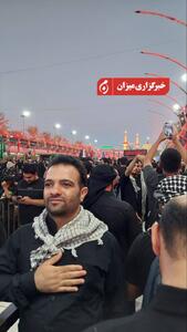عکس/ تصاویری از قاضی ترورشده امروز در حرم امام حسین(ع)
