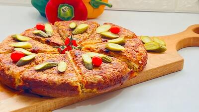 طرز تهیه کوکو پیتزایی عصرانه خوشمزه