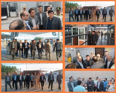 بازدید میدانی فرماندارمهران از زیرساخت‌های پایانه مرزی شهید سلیمانی در مرز