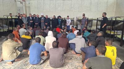 مسئولان استان قزوین از کمپ ماده 16 در شهر الوند بازدید کردند