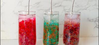 طرز تهیه شربت ژله ای خاکشیر مجلسی / شربت ژله ای خاص و متفاوت