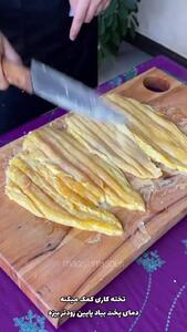 ببینید؛ طرز تهیه جوجه کباب زعفرانی کاردی یا برگی
