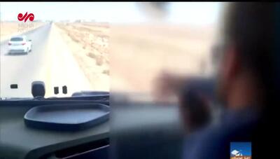 لحظه دستگیری هوشمندانه اخلالگران امنیت رانندگان کامیون در خوزستان توسط سربازان گمنام امام زمان