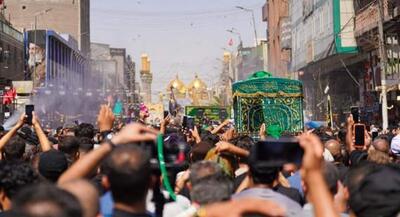 تشییع نمادین پیکر امام جواد در کاظمین +فیلم | جهان نیوز