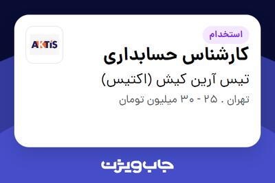 استخدام کارشناس حسابداری در تیس آرین کیش (اکتیس)