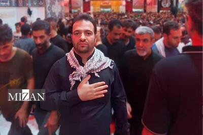 تصاویر شهید احسان باقری در حرم امام حسین (ع) و بین‌الحرمین