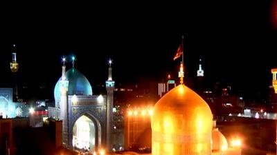 حال و هوای حرم رضوی در سالروز شهادت امام نهم + فیلم