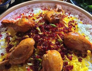طرز تهیه زرشک پلو با مرغ با طعمی شگفت انگیز