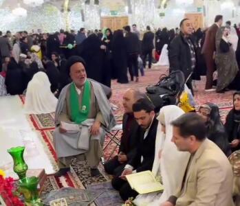 ازدواج آسمانی در حرم مطهر رضوی