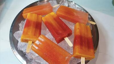طرز تهیه بستنی یخی بستنی چوبی به سبک قدیم دوران بچگی سالم و آسون!