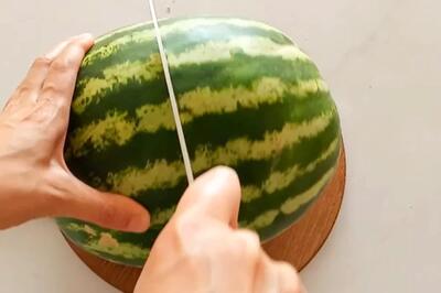 تزیین هندوانه ساده و بسیار شیک برای مهمونی!