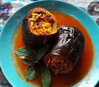 آموزش  دلمه بادمجان خوشمزه و خوش طعم!