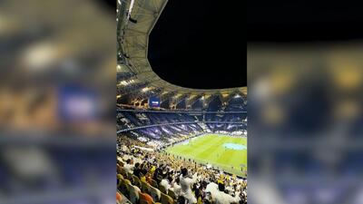 تیفو جذاب هواداران الاتحاد به مناسبت قهرمانی در لیگ عربستان