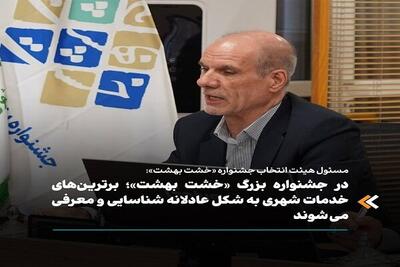 در جشنواره بزرگ «خشت بهشت» برترین‌های خدمات شهری معرفی می‌شوند
