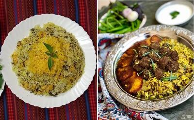 طرز تهیه ریحان پلو با گوشت چرخ کرده / یه قاطی پلوی همه چی تموم که مزه بهشت میده
