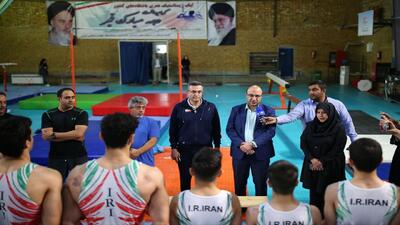 بازدید علی‌نژاد از اردوی تیم‌های ژیمناستیک جوانان و نوجوانان