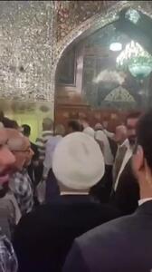 حضور محسنی اژه ای بر مزار شهید رئیسی+ فیلم