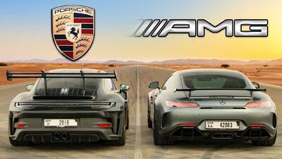 درگ پورشه 911 GT3 RS و مرسدس AMG GT R، کدام آلمانی سریع‌تر است؟