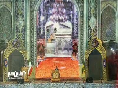 مداحی آقای حاج علی ملائکه در حرم رضوی