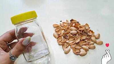 ایده های خلاقانه برای ساخت کاردستی با بطری قدیمی و پوست پسته !