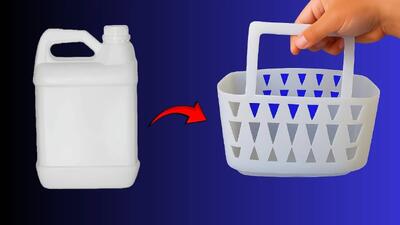 تبدیل قوطی های قدیمی به زنبیل پلاستیکی!