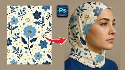 آموزش گام به گام اعمال طراحی روی سوژه آموزش فتوشاپ!
