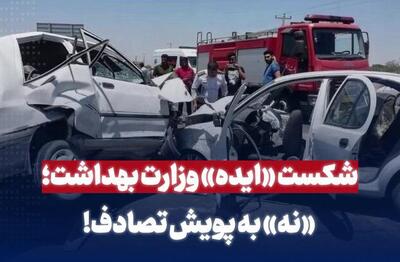 شکست ایده   نه به پویش تصادف  وزارت بهداشت - اکونیوز