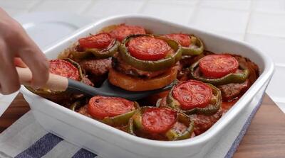 طرز تهیه خوراک گوشت و بادمجان ترکیه ای بسیار لذیذ