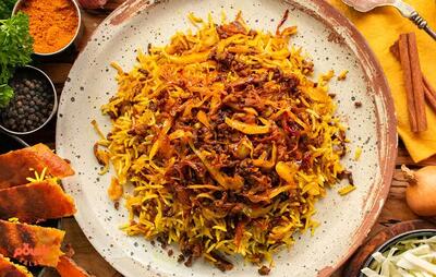 طرز تهیه کلم‌پلوی مجلسی با ترفندهای خاص
